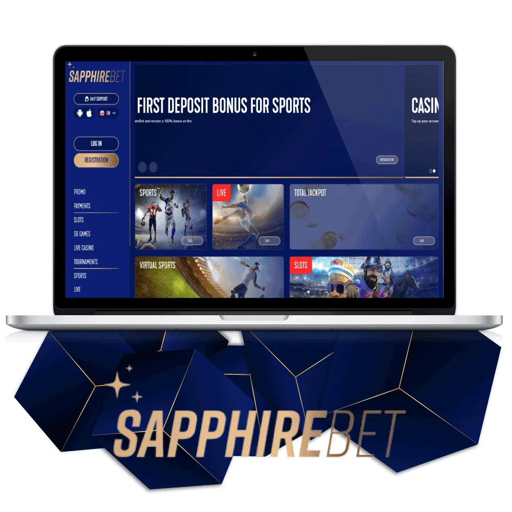 Sapphirebet operates legally in India and provide users with sports betting and casino entertainment.