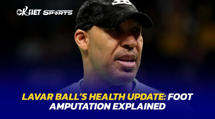 a photo of a man name lavar ball with his new amputated foot