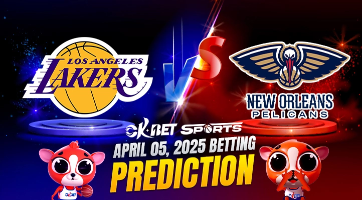 nba match up logo of lakers vs pelicans